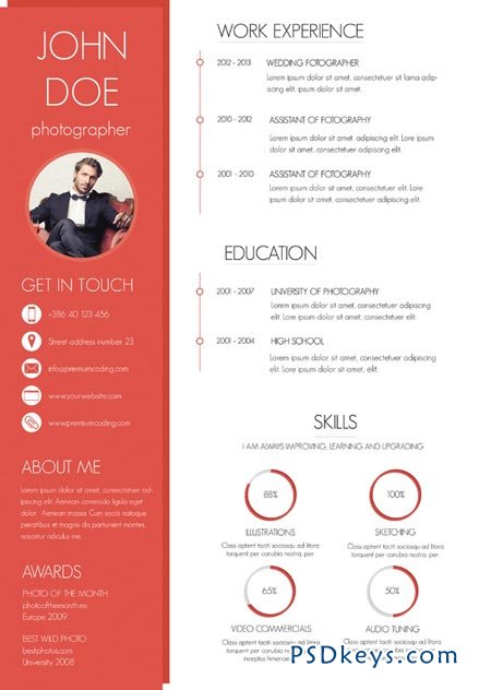 a colorful and modern resume 47549  u00bb free download photoshop vector stock image via torrent