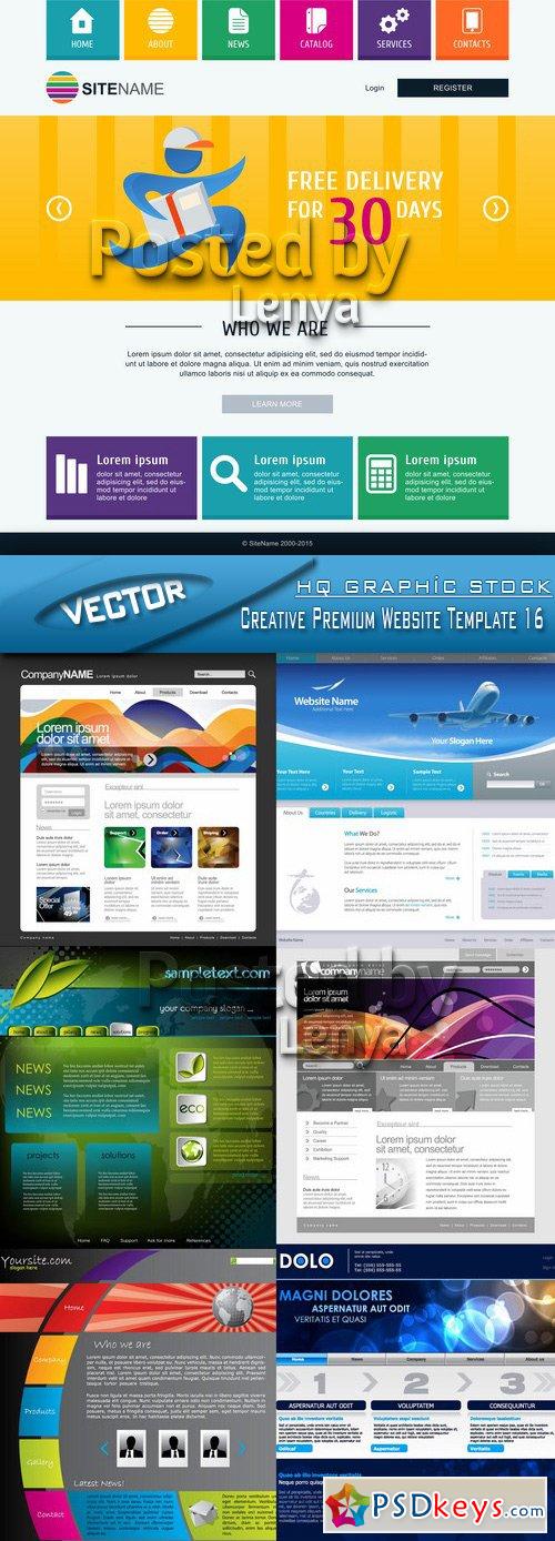 Creative Premium Website Template 16 » Free Download Vector