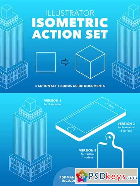 isometric illustrator action download