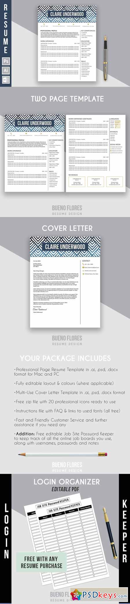 resume template claire underwood b 582476  u00bb free download