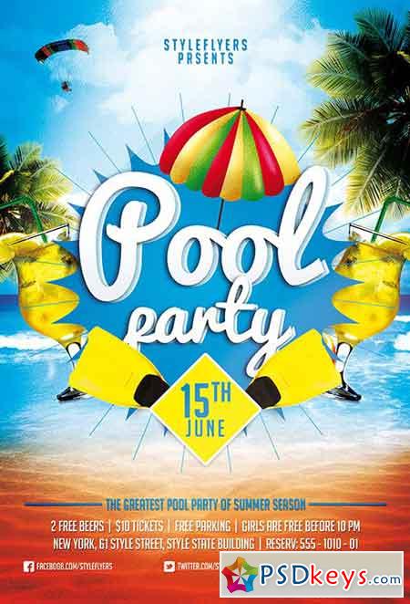 free-pool-party-flyer-templates