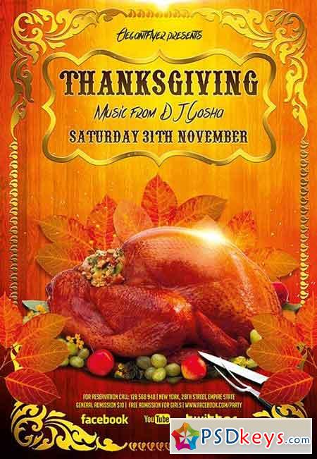 Thanksgiving Flyer Template Free Download