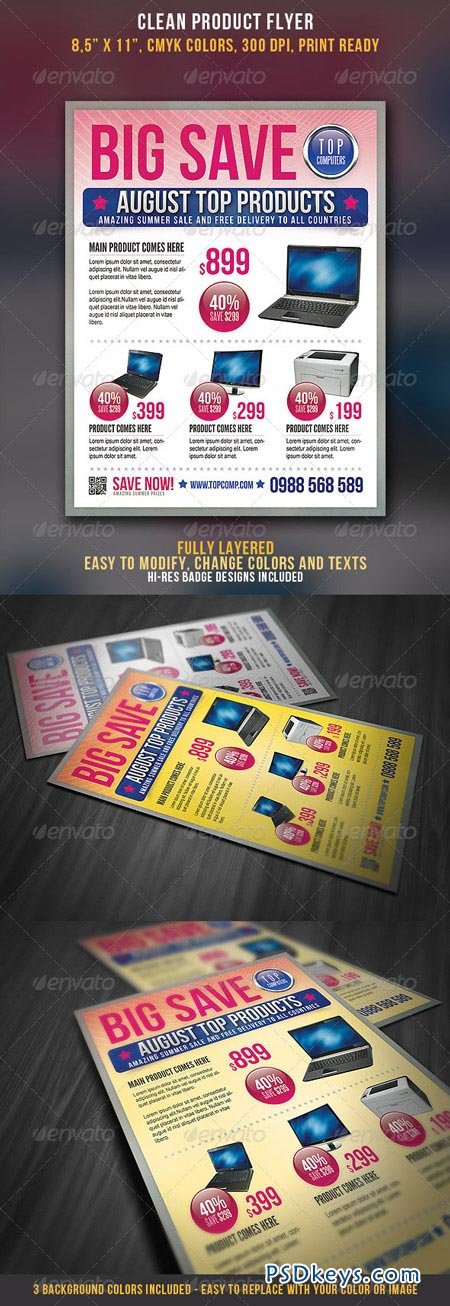 Clean Product Flyer GraphicRiver