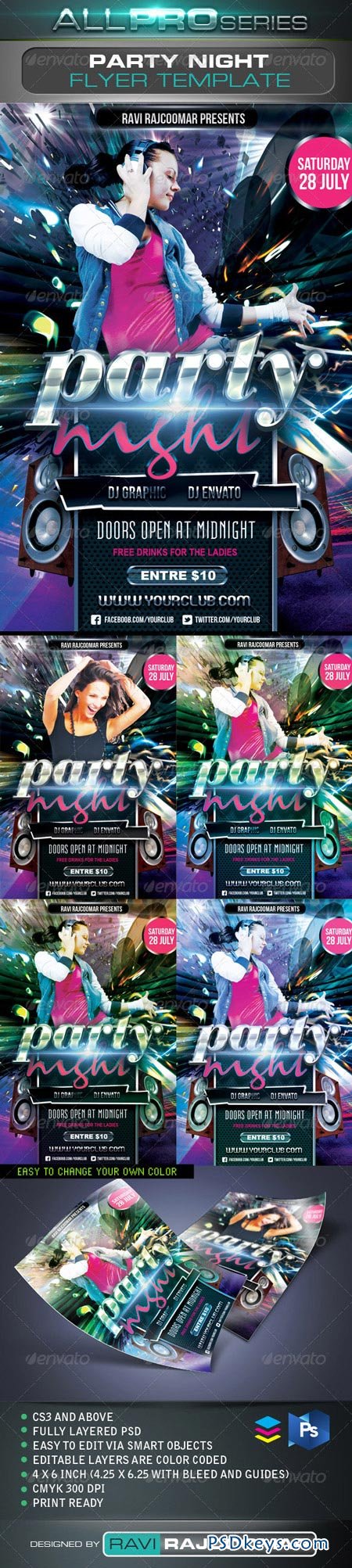 Party Night Flyer Template 2650826