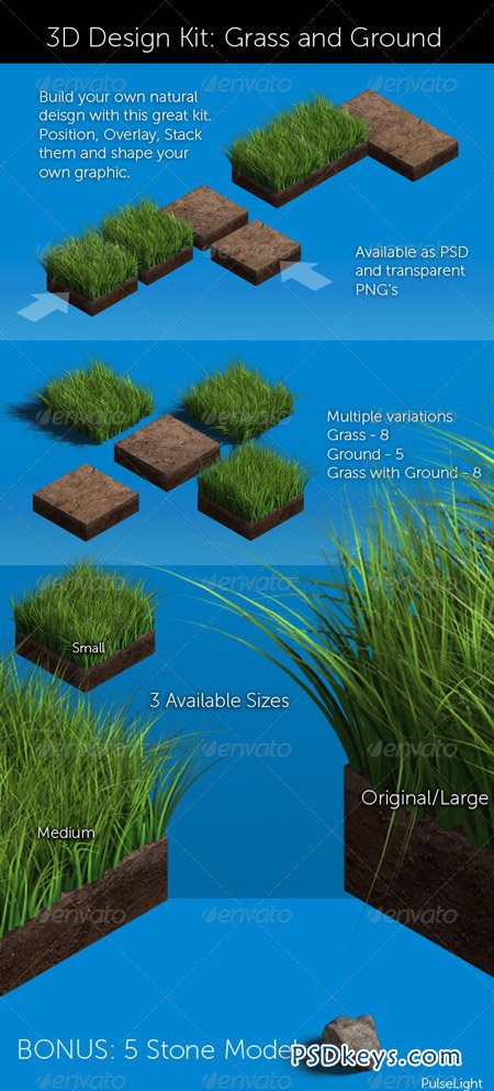 3D Design Kit Grass & Ground 2655245