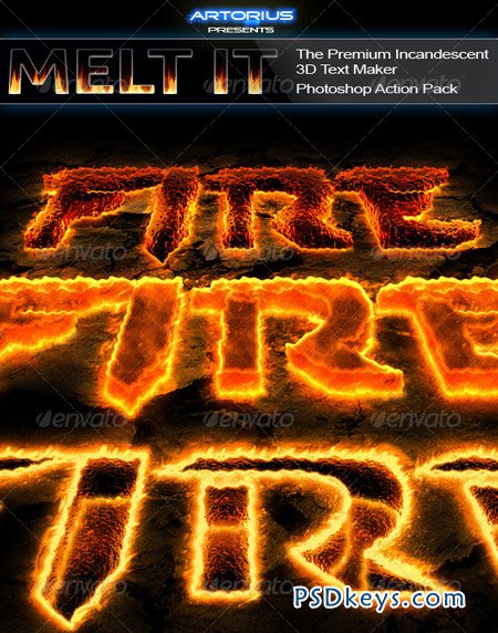 Melt It The Premium Incandescent 3D Text Maker 162005