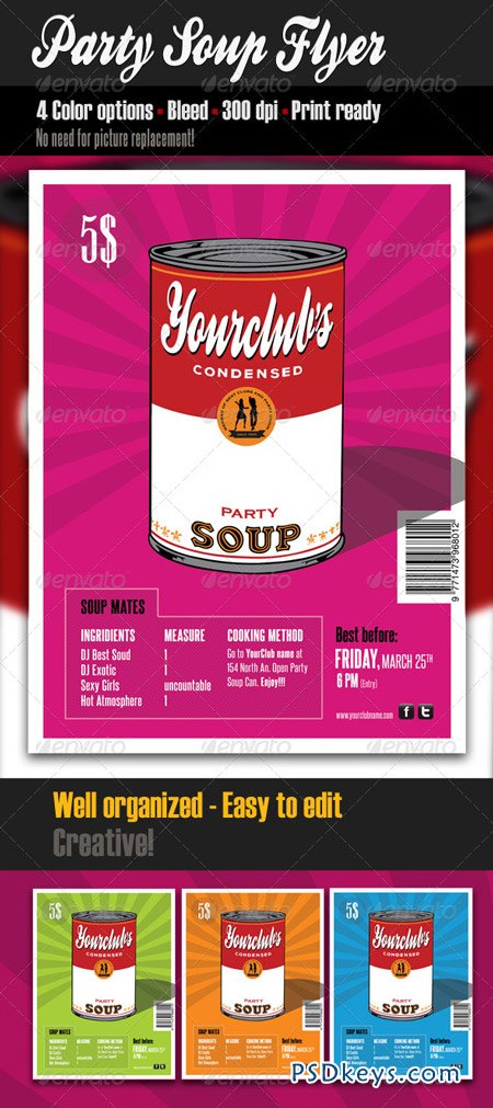 Party Soup Flyer Template 1694178
