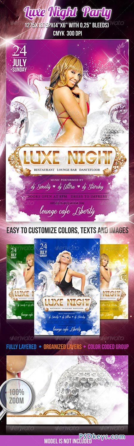 Luxe Night Flyer Psd Template 2345327