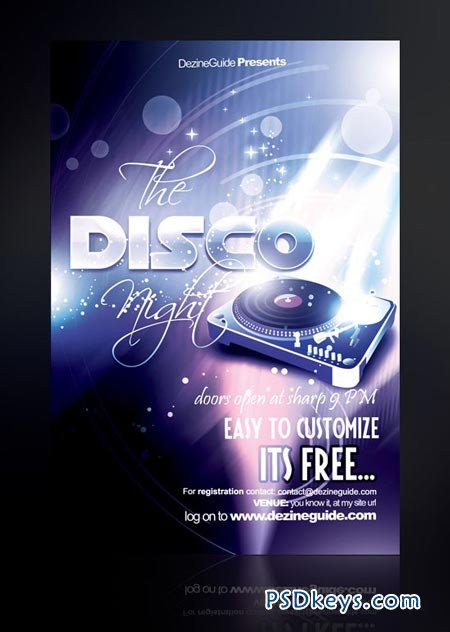 Disco Night Flyer Poster Template