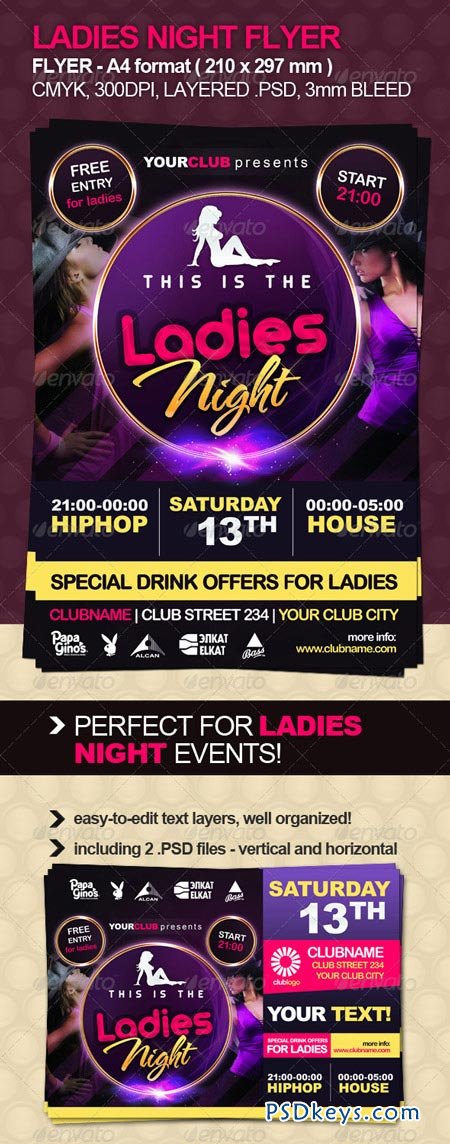 Ladies Night Flyer 924718