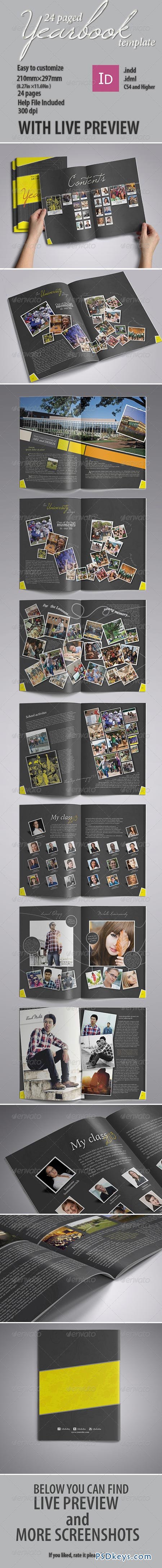 Modern Yearbook Template 4855371