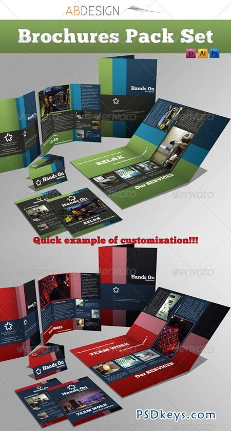 Brochures Pack Set A4 + Trifold + Business Card 267130