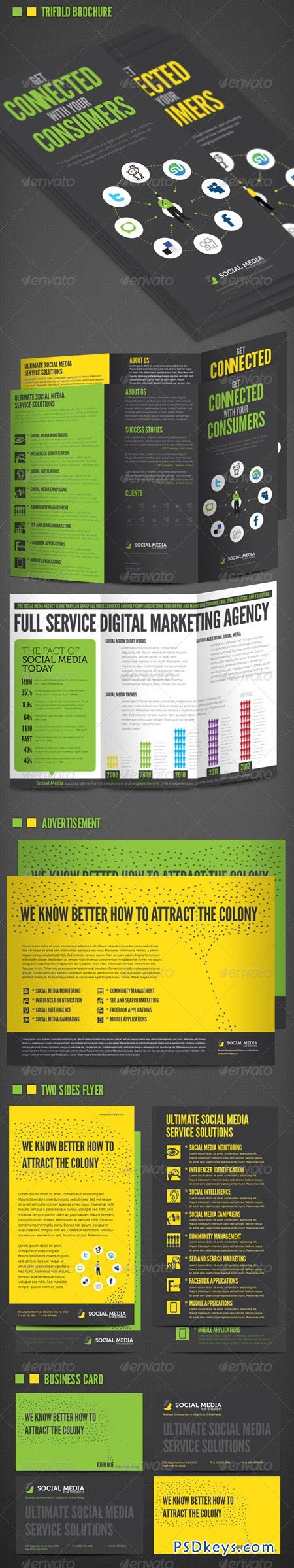 Social Media Print Template Packages 263268