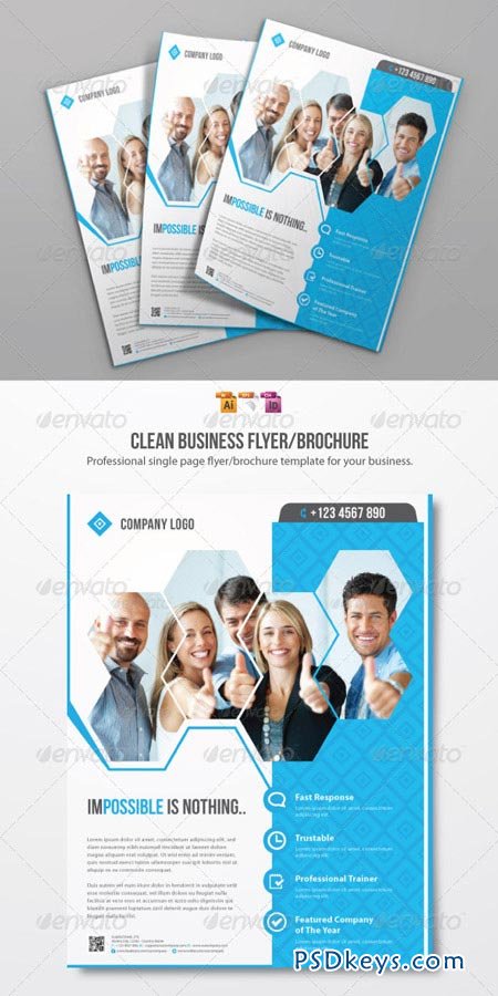 Clean Business Flyer Template 2492159