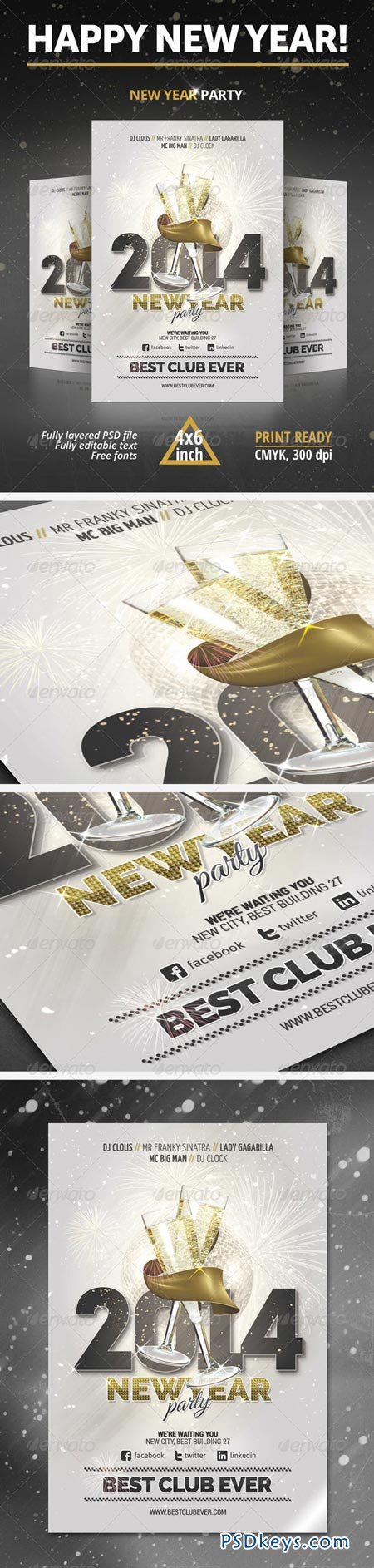 New Year Party Flyer 6300375