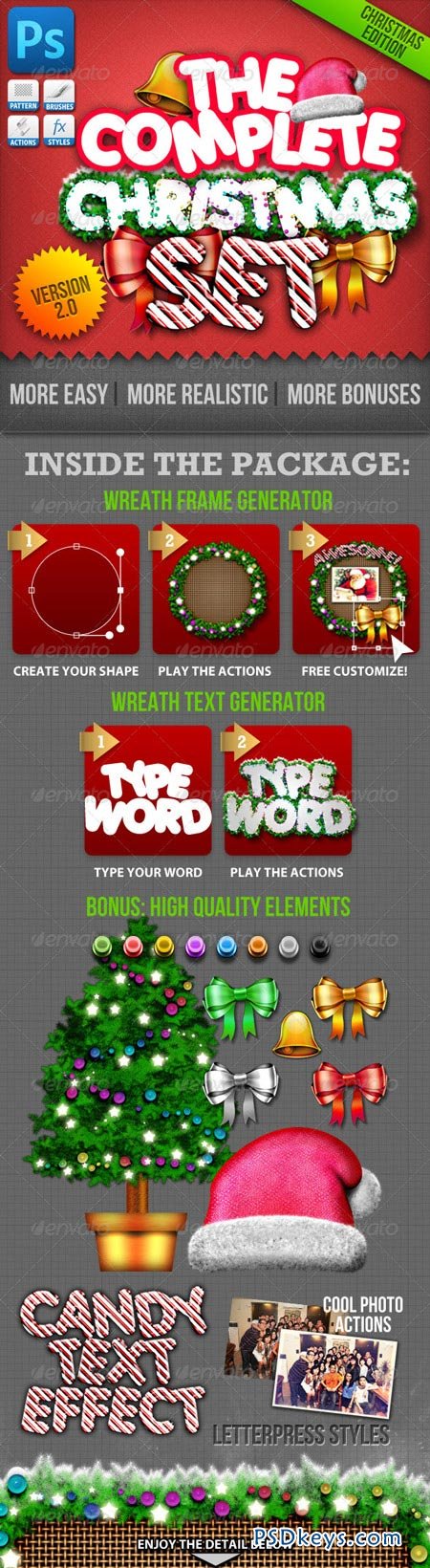 Christmas Generator Set Actions and Text Styles 802625