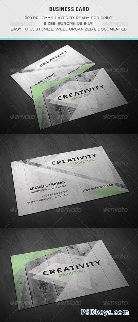 Creative Wooden - Business Card 3509726