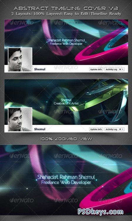 Abstract Timeline Cover V3 3512768