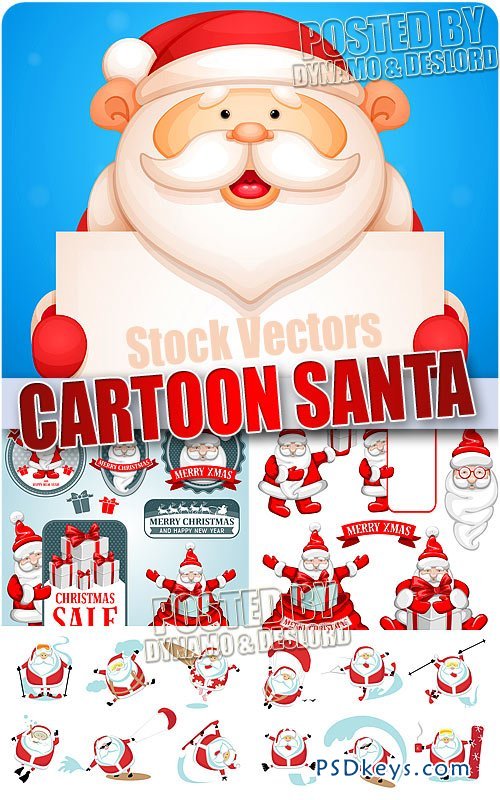 Santa cartoons - Stock Vectors
