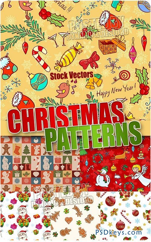 Xmas Patterns 2 - Stock Vectors