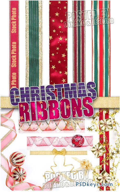 Christmas Ribbons - UHQ Stock Photo