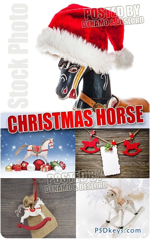 Horse xmas toy - UHQ Stock Photo