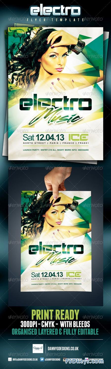 GraphicRiver Electro Music Flyer Template
