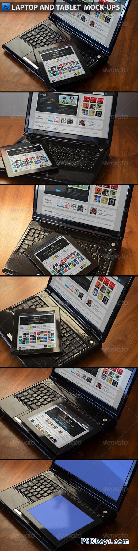 Laptop and Tablet Display Mock-Ups 6452762