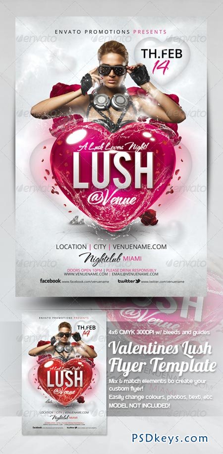 Valentines Lush Flyer Template 3737503