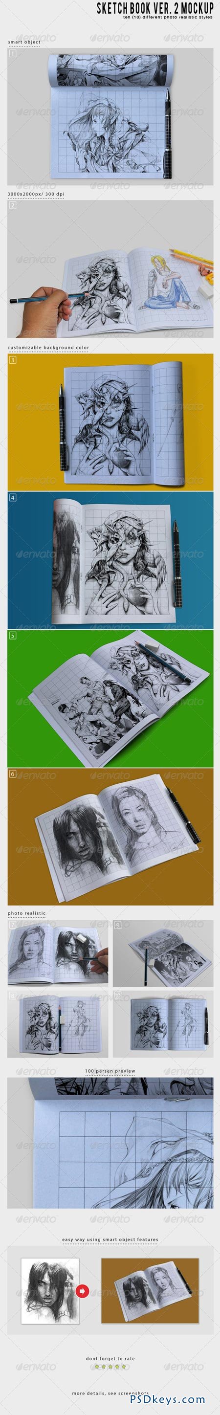 Sketch Book Ver. 2 Mockup 6452324