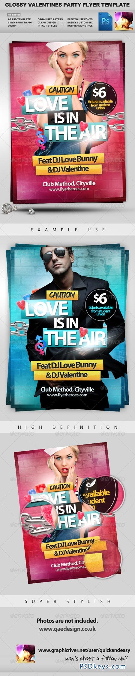 Love is in the Air - Valentines Flyer Template 1203610