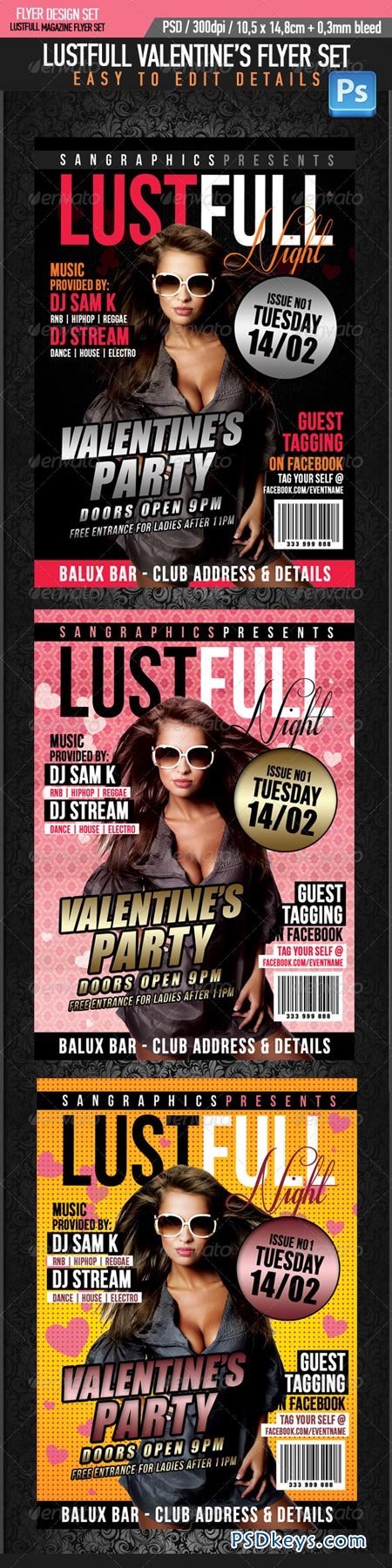 Lustfull Valentine's Flyer Set 1234518