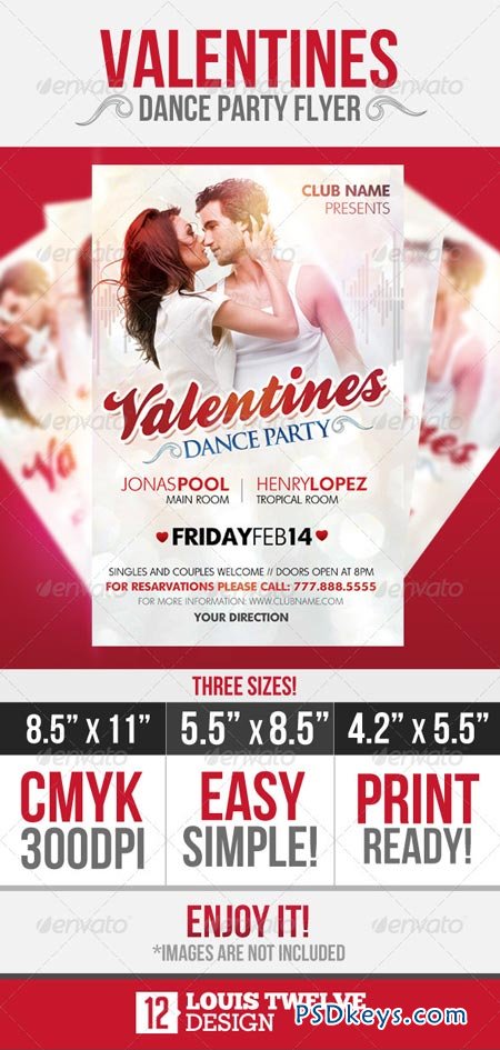 Valentines Dance Party Flyer 1546187