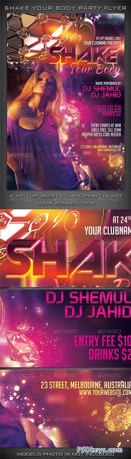 Shake Your Body Party Flyer 4959294