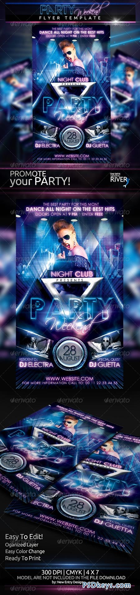 Party Weekend Flyer Template 4676868