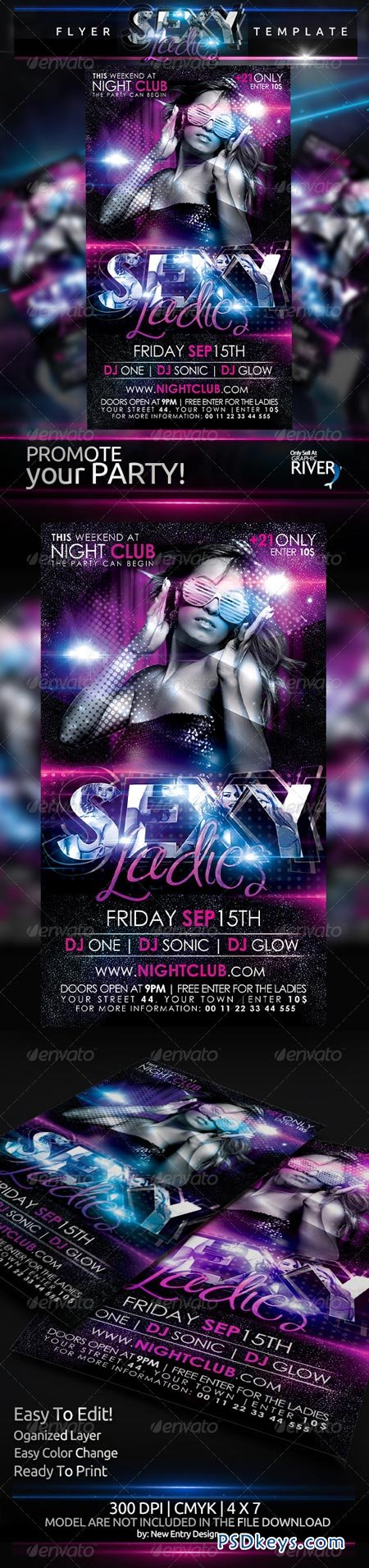 Sexy Ladies Flyer Template 5329172