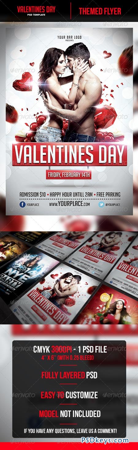 Valentines Day Flyer Template 6532900