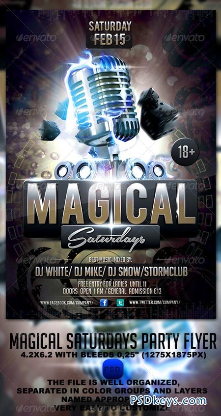 Magical Saturdays Party Flyer 6591895