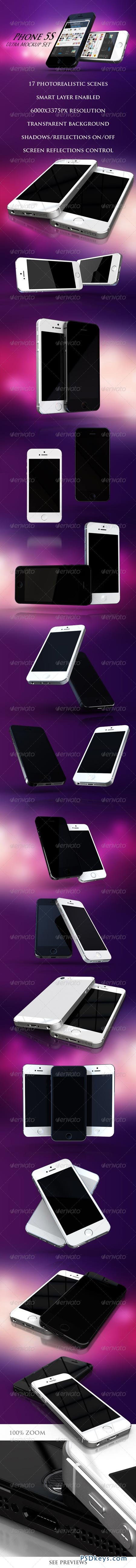 Phone 5S Ultra Mockup Set 6572381