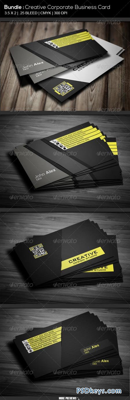 BUNDLE # Creative Corporate Business Card 6603986