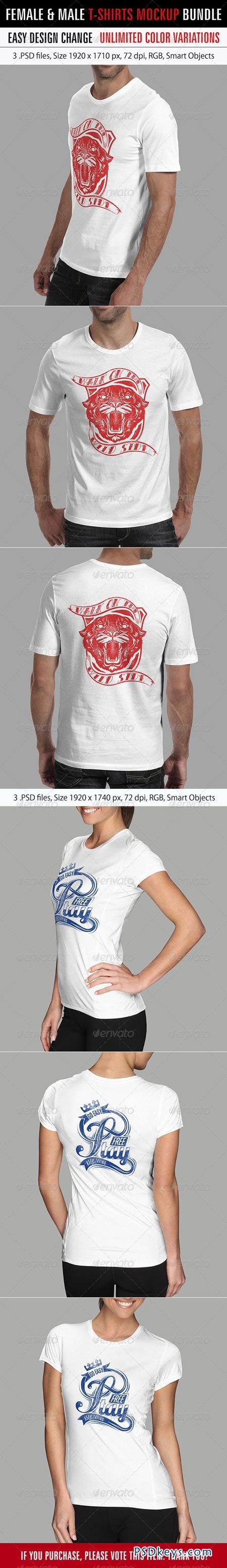 Female and Male T-Shirt Bundle 6526267