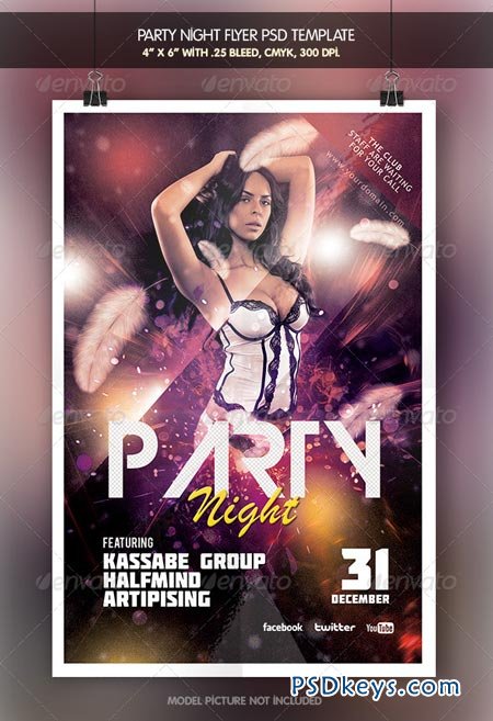 Party Night Flyer Template 6556106
