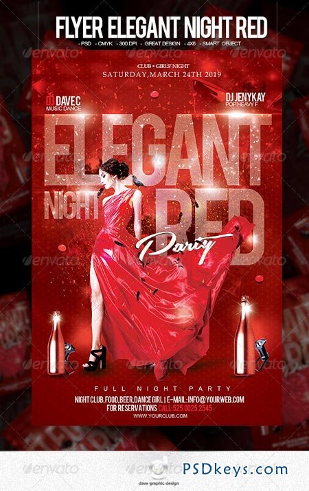 Flyer Elegant Night Red 6562850