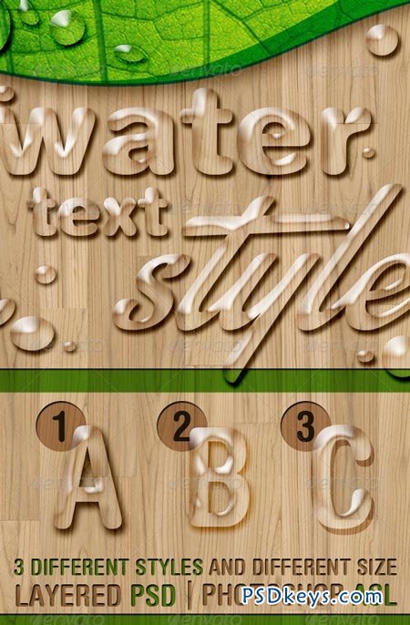 Water Text Styles 6584963