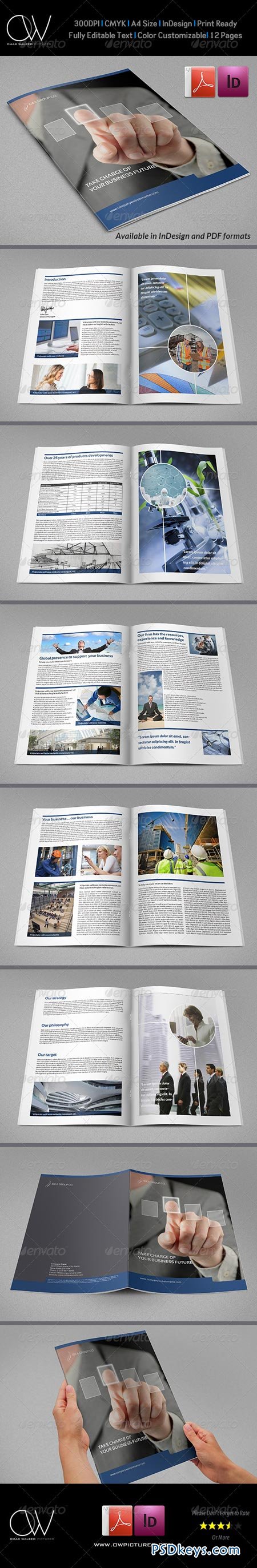 Corporate Brochure Template Vol.22 - 12 Pages 6680966