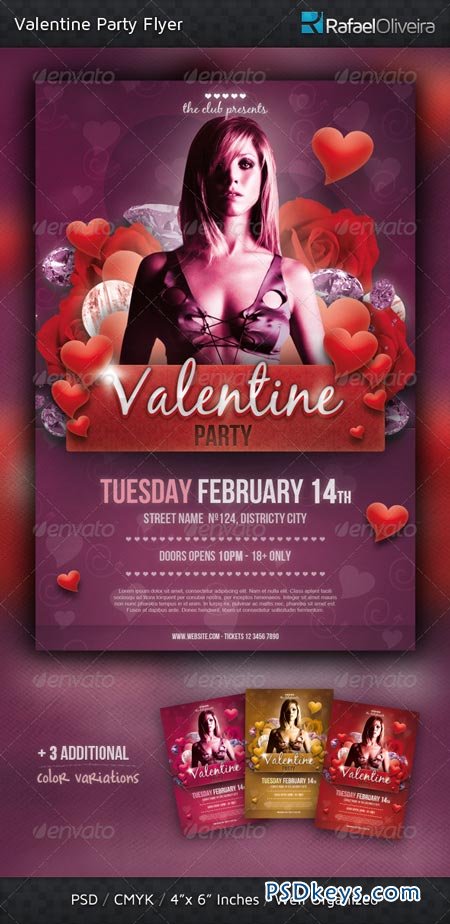 Valentine Party Flyer 1301822