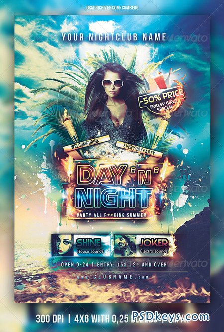 Day and Night party flyer 4849719