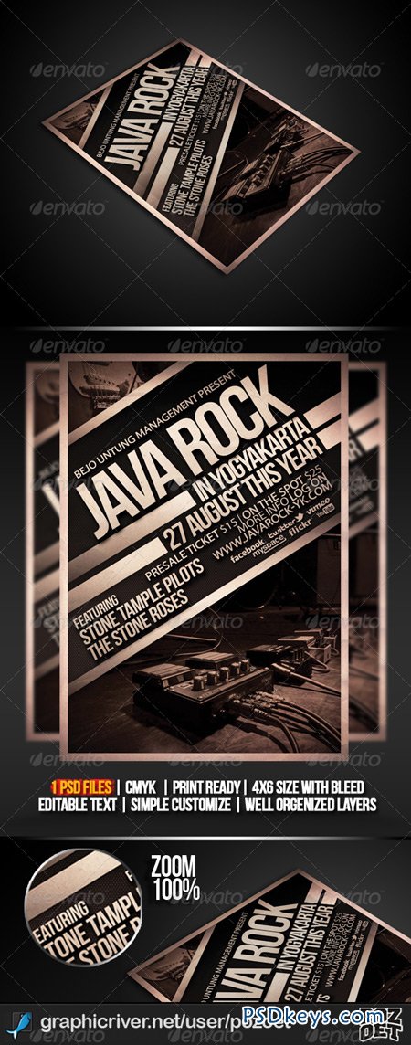 Java Rock Flyer Poster Template 4967471