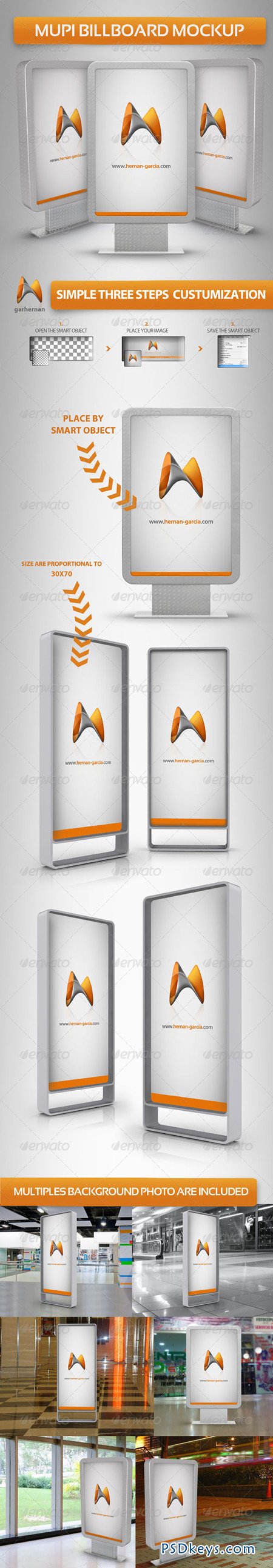 Download Mupi Billboard Mock-up 5107642 » Free Download Photoshop Vector Stock image Via Torrent ...