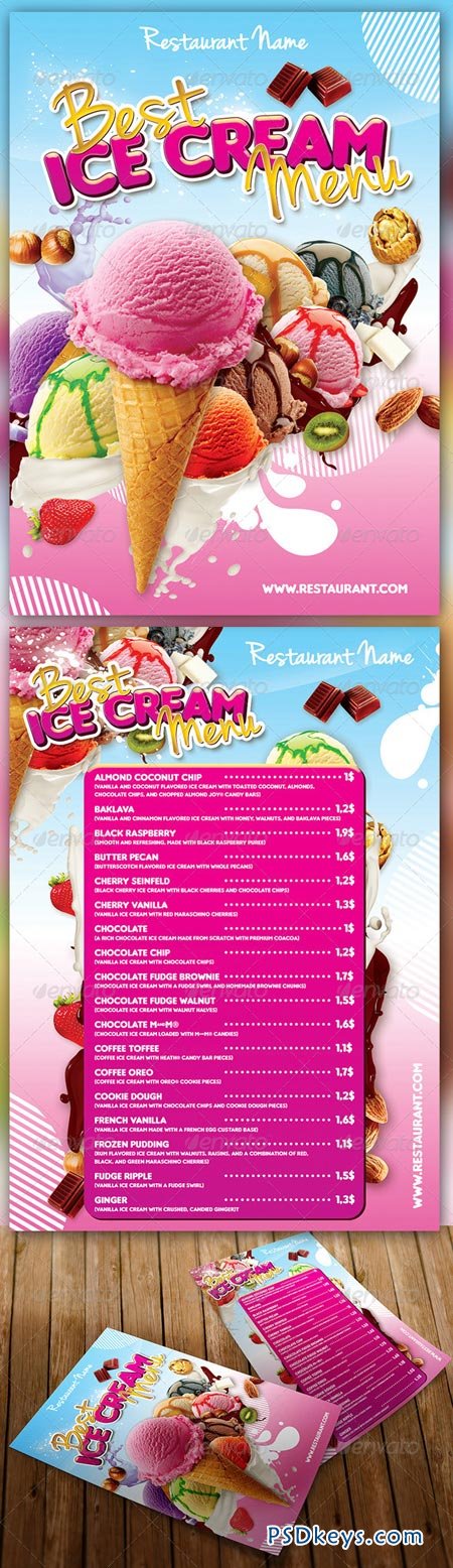 Ice Cream Menu 4758484